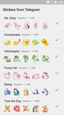 WhatsApp Stickers - Telegram android App screenshot 0