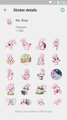 WhatsApp Stickers - Telegram android App screenshot 3