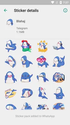 WhatsApp Stickers - Telegram android App screenshot 4