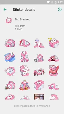 WhatsApp Stickers - Telegram android App screenshot 5